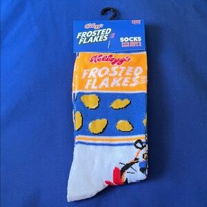 Frosted Flakes Crew Socks - Blue and White